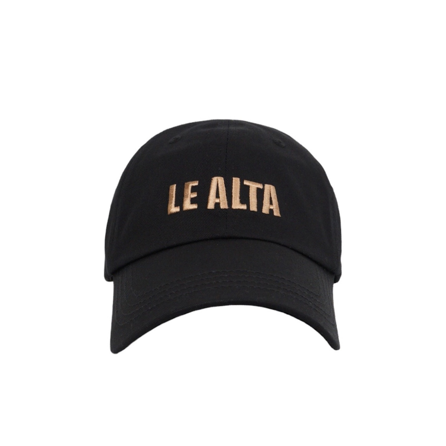 LE ALTA LOGO BALL CAP  BLACK  BEIGE